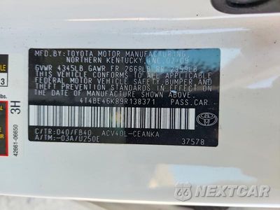 Zdjęcie 12 z 12 samochodu: 2009 TOYOTA CAMRY LE VIN:4T4BE46K89R138371 - miniatura