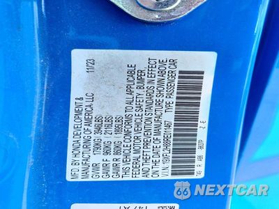 Zdjęcie 13 z 13 samochodu: 2024 HONDA CIVIC SPORT VIN:19XFL2H88RE011467 - miniatura