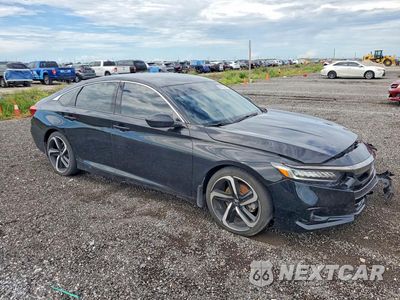 Czwarte zdjęcie samochodu z boku: 2022 HONDA ACCORD SPORT VIN:1HGCV1F39NA081766 - miniatura