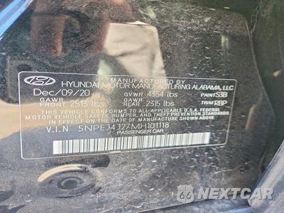 Zdjęcie 12 z 12 samochodu: 2021 HYUNDAI SONATA SEL PLUS VIN:5NPEJ4J27MH101118 - miniatura