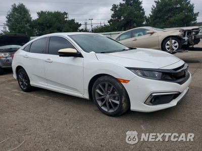 Czwarte zdjęcie samochodu z boku: 2021 HONDA CIVIC EX VIN:19XFC1F30ME007293 - miniatura