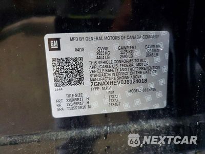 Zdjęcie 13 z 13 samochodu: 2018 CHEVROLET EQUINOX LS VIN:2GNAXHEV0J6324018 - miniatura
