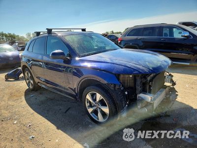 Czwarte zdjęcie samochodu z boku: 2020 AUDI Q5 PREMIUM VIN:WA1ANAFY8L2114260 - miniatura