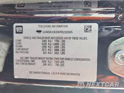 Zdjęcie 13 z 13 samochodu: 2023 CHEVROLET SUBURBAN K1500 LT VIN:1GNSKCKDXPR216505 - miniatura