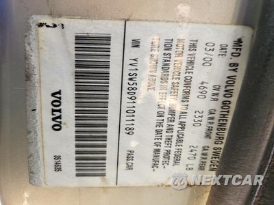 Zdjęcie 14 z 14 samochodu: 2001 VOLVO V70 2.4T VIN:YV1SW58D911011189 - miniatura