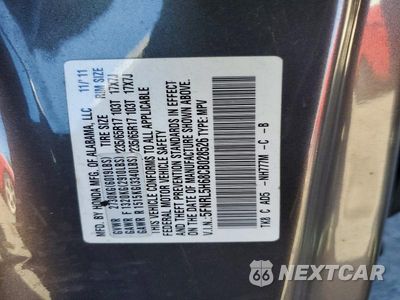 Zdjęcie 13 z 13 samochodu: 2012 HONDA ODYSSEY EXL VIN:5FNRL5H68CB028526 - miniatura