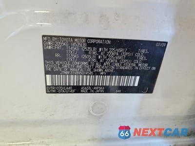 Zdjęcie 13 z 13 samochodu: 2009 TOYOTA RAV4 LIMITED VIN:JTMBF31V895014585 - miniatura