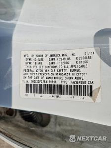 Zdjęcie 13 z 13 samochodu: 2014 HONDA ACCORD LX VIN:1HGCR2F32EA139596 - miniatura