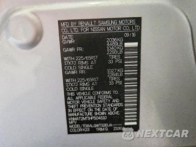 Zdjęcie 14 z 14 samochodu: 2017 NISSAN ROGUE SV VIN:KNMAT2MT1HP504510 - miniatura