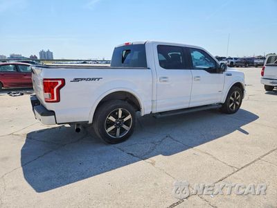 Trzecie zdjęcie samochodu z tyłu: 2017 FORD F150 SUPERCREW VIN:1FTEW1CG5HKC21905 - miniatura
