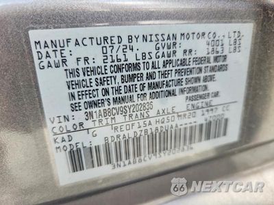 Zdjęcie 12 z 12 samochodu: 2025 NISSAN SENTRA SV VIN:3N1AB8CV9SY202836 - miniatura