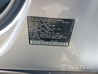Zdjęcie 12 z 12 samochodu: 2019 VOLKSWAGEN ATLAS S VIN:1V2GR2CA5KC566613 - miniatura