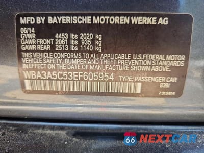 Zdjęcie 13 z 13 samochodu: 2014 BMW 328 I VIN:WBA3A5C53EF605954 - miniatura