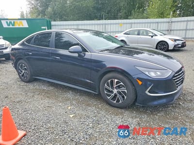 Czwarte zdjęcie samochodu z boku: 2022 HYUNDAI SONATA HYBRID BLUE VIN:KMHL24JJXNA041528 - miniatura