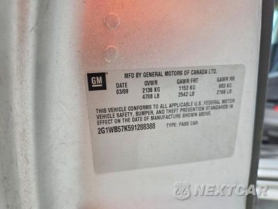 Zdjęcie 12 z 12 samochodu: 2009 CHEVROLET IMPALA LS VIN:2G1WB57K591288388 - miniatura