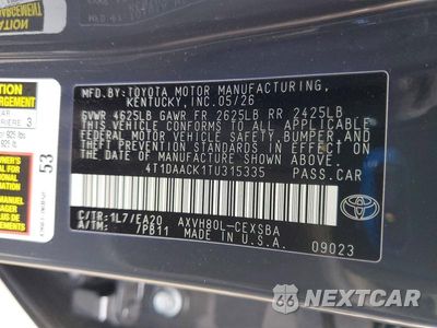 Zdjęcie 12 z 12 samochodu: 2026 TOYOTA CAMRY SE VIN:4T1DAACK1TU315335 - miniatura
