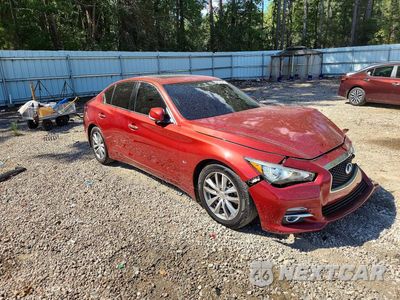 Czwarte zdjęcie samochodu z boku: 2015 INFINITI Q50 PREMIUM VIN:JN1BV7AP6FM346721 - miniatura