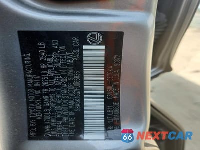 Zdjęcie 12 z 12 samochodu: 2017 LEXUS ES 350 VIN:58ABK1GG7HU065836 - miniatura