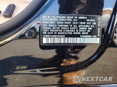 Zdjęcie 12 z 12 samochodu: 2014 VOLKSWAGEN PASSAT SE VIN:1VWBP7A38EC003558 - miniatura
