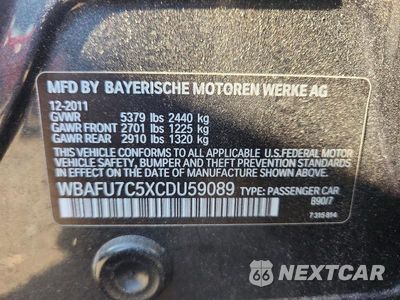 Zdjęcie 12 z 12 samochodu: 2012 BMW 535 XI VIN:WBAFU7C5XCDU59089 - miniatura