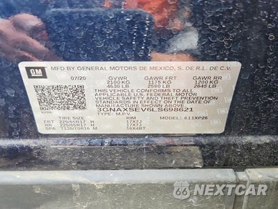 Zdjęcie 13 z 13 samochodu: 2020 CHEVROLET EQUINOX LS VIN:3GNAXSEV6LS698621 - miniatura