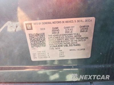 Zdjęcie 13 z 13 samochodu: 2020 CHEVROLET EQUINOX LS VIN:3GNAXHEV8LS576491 - miniatura
