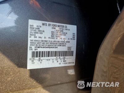 Zdjęcie 13 z 13 samochodu: 2024 FORD EDGE TITANIUM VIN:2FMPK4K94RBA96394 - miniatura