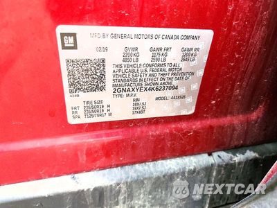 Zdjęcie 12 z 12 samochodu: 2019 CHEVROLET EQUINOX PREMIER VIN:2GNAXYEX4K6237094 - miniatura
