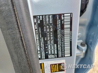 Zdjęcie 12 z 12 samochodu: 2014 MERCEDES-BENZ ML 350 4MATIC VIN:4JGDA5HB9EA437235 - miniatura