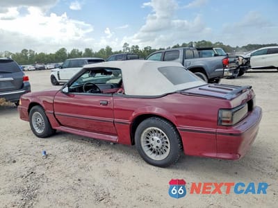 Drugie zdjęcie samochodu z przodu: 1987 FORD MUSTANG GT VIN:1FABP45E9HF259570 - miniatura
