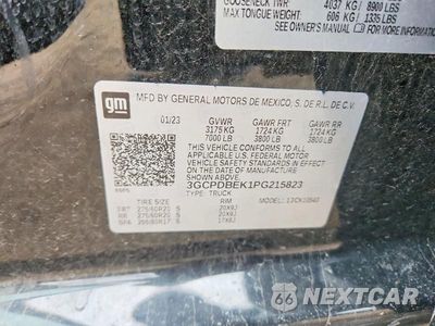 Zdjęcie 12 z 12 samochodu: 2023 CHEVROLET SILVERADO K1500 CUSTOM VIN:3GCPDBEK1PG215823 - miniatura
