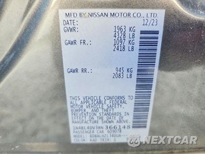 Zdjęcie 12 z 12 samochodu: 2024 NISSAN ALTIMA SV VIN:1N4BL4DV3RN366148 - miniatura