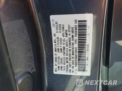 Zdjęcie 13 z 13 samochodu: 2013 HONDA ACCORD EXL VIN:1HGCR2F88DA148443 - miniatura
