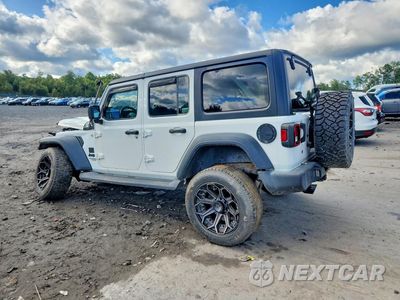 Drugie zdjęcie samochodu z przodu: 2018 JEEP WRANGLER UNLIMITED SPORT VIN:1C4HJXDG2JW115181 - miniatura
