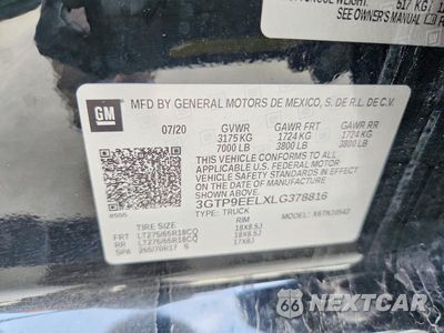Zdjęcie 13 z 13 samochodu: 2020 GMC SIERRA K1500 AT4 VIN:3GTP9EELXLG378816 - miniatura