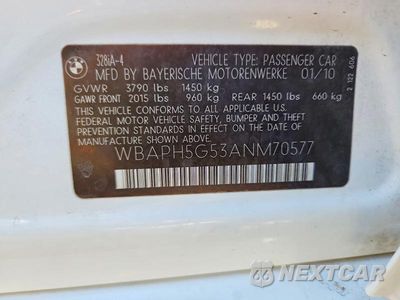 Zdjęcie 12 z 12 samochodu: 2010 BMW 328 I SULEV VIN:WBAPH5G53ANM70577 - miniatura