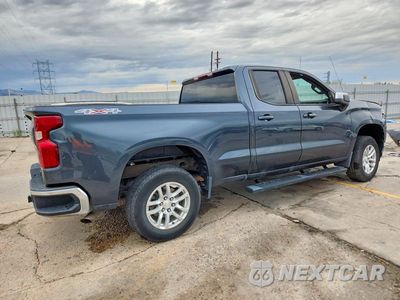 Trzecie zdjęcie samochodu z tyłu: 2021 CHEVROLET SILVERADO K1500 LT VIN:1GCRYJEK2MZ362252 - miniatura