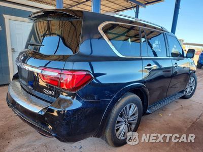 Trzecie zdjęcie samochodu z tyłu: 2019 INFINITI QX80 LUXE VIN:JN8AZ2NF9K9687629 - miniatura