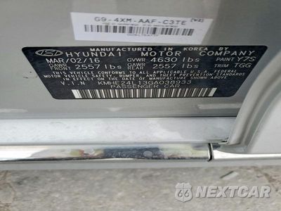 Zdjęcie 12 z 12 samochodu: 2016 HYUNDAI SONATA HYBRID SE VIN:KMHE24L13GA038933 - miniatura