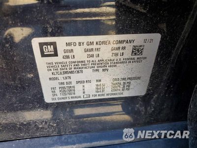 Zdjęcie 13 z 13 samochodu: 2022 CHEVROLET TRAX 1LT VIN:KL7CJLSM5NB513670 - miniatura