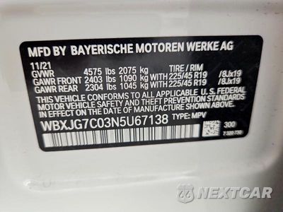 Zdjęcie 12 z 12 samochodu: 2022 BMW X1 SDRIVE28I VIN:WBXJG7C03N5U67138 - miniatura