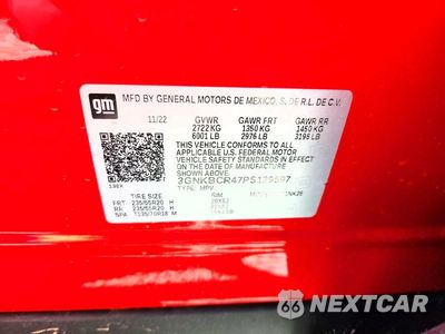 Zdjęcie 13 z 13 samochodu: 2023 CHEVROLET BLAZER 2LT VIN:3GNKBCR47PS129597 - miniatura
