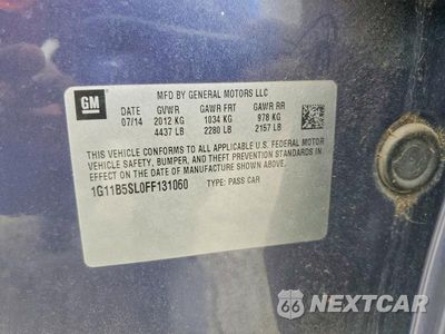Zdjęcie 12 z 12 samochodu: 2015 CHEVROLET MALIBU LS VIN:1G11B5SL0FF131060 - miniatura