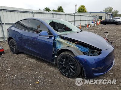 Czwarte zdjęcie samochodu z boku: 2022 TESLA MODEL Y VIN:7SAYGDEE0NF386019 - miniatura