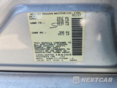 Zdjęcie 12 z 12 samochodu: 2017 NISSAN ALTIMA 2.5 SV VIN:1N4AL3AP7HC184569 - miniatura