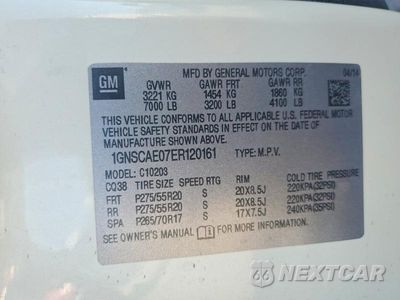 Zdjęcie 13 z 13 samochodu: 2014 CHEVROLET TAHOE C1500 LS VIN:1GNSCAE07ER120161 - miniatura