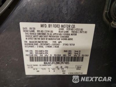 Zdjęcie 13 z 13 samochodu: 2021 FORD ECOSPORT S VIN:MAJ6S3FL2MC397485 - miniatura