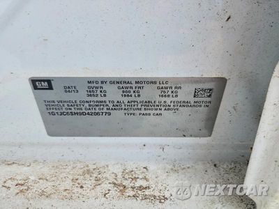 Zdjęcie 12 z 12 samochodu: 2013 CHEVROLET SONIC LT VIN:1G1JC6SH9D4206779 - miniatura