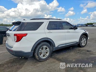 Trzecie zdjęcie samochodu z tyłu: 2021 FORD EXPLORER XLT VIN:1FMSK7DH4MGA78253 - miniatura