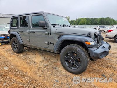 Czwarte zdjęcie samochodu z boku: 2020 JEEP WRANGLER UNLIMITED SPORT VIN:1C4HJXDN6LW288185 - miniatura
